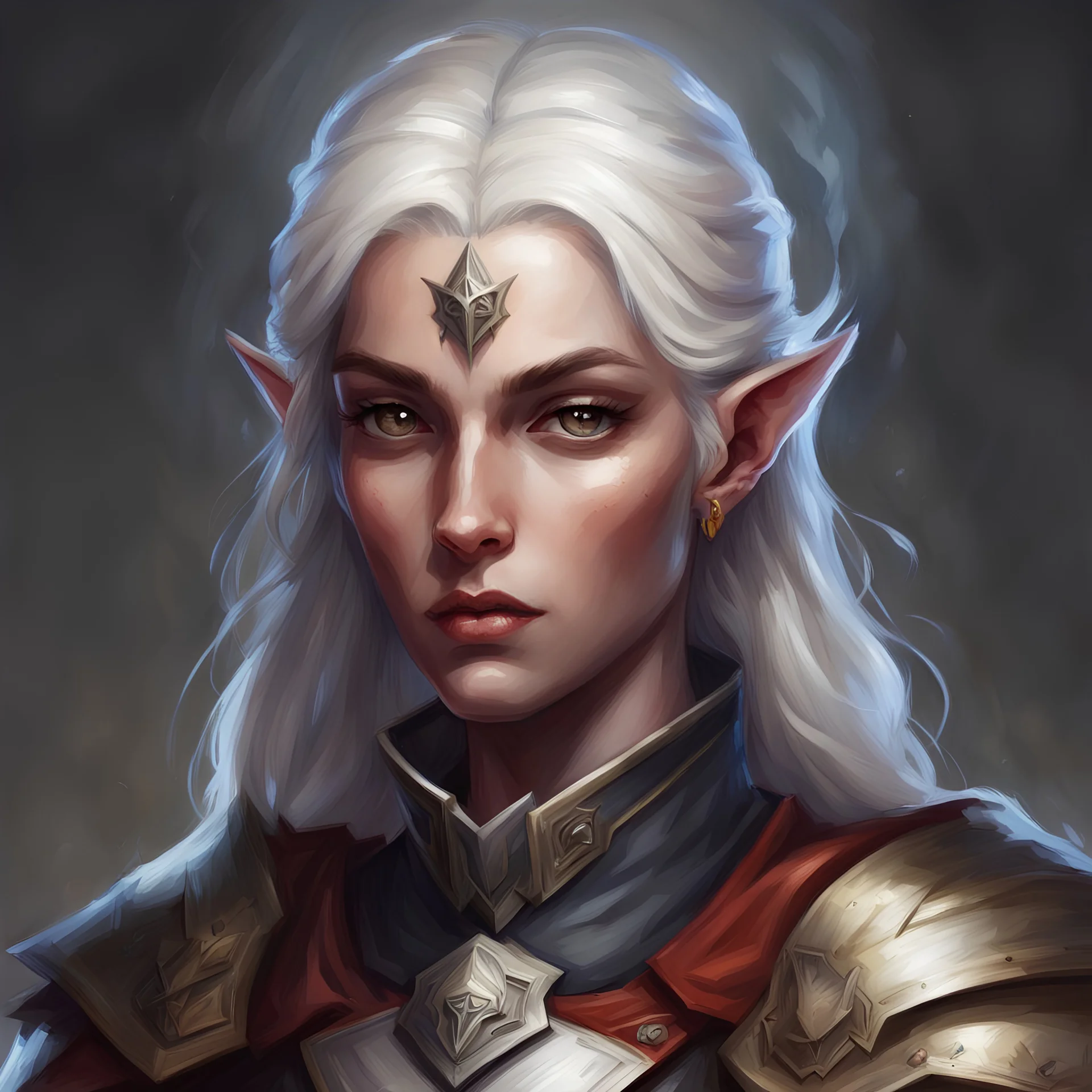 dnd, portrait of aasimar inquisitor