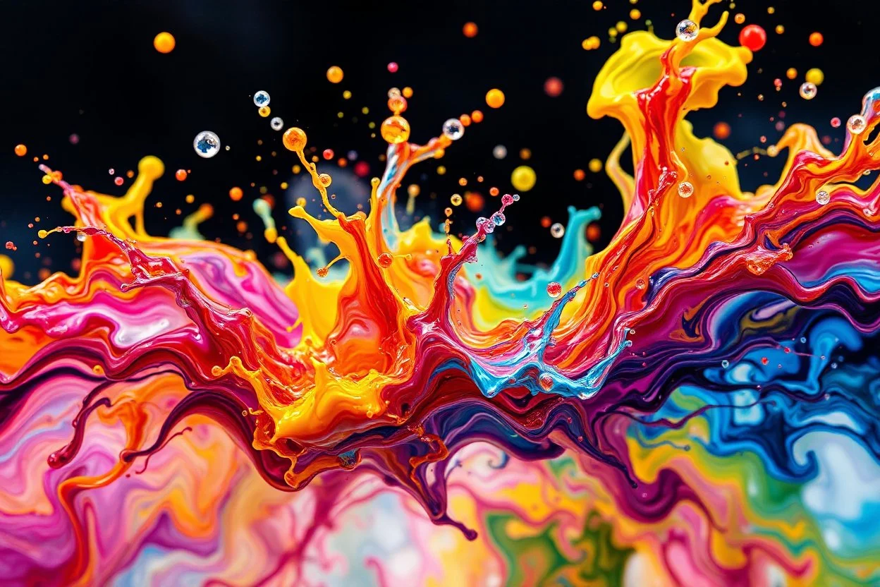 a colorful splash of steampunk bubbles , amazing splashscreen artwork, photoshop water art, liquid painting, swirling paint colors, ink splash, physics splashes of colors, colorful swirls of paint, paint splashes, swirling paint, painting of splashing water, splashes of liquid, cgsociety saturated colors, trend on behance 3d art, HDR, UHD, 64K, highly detailed, (digital art:1.3), intricate, (highly detailed:1.3), digital painting, artstation, concept art, illustration, (sharp focus, Unreal Engin