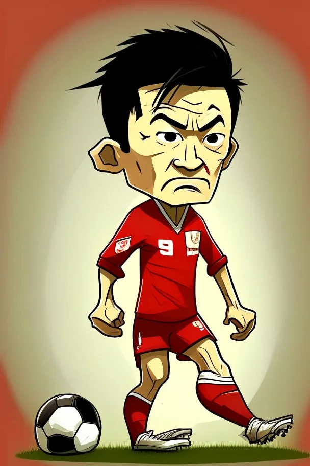 Hwang Hee-chan Footballer cartoon 2d