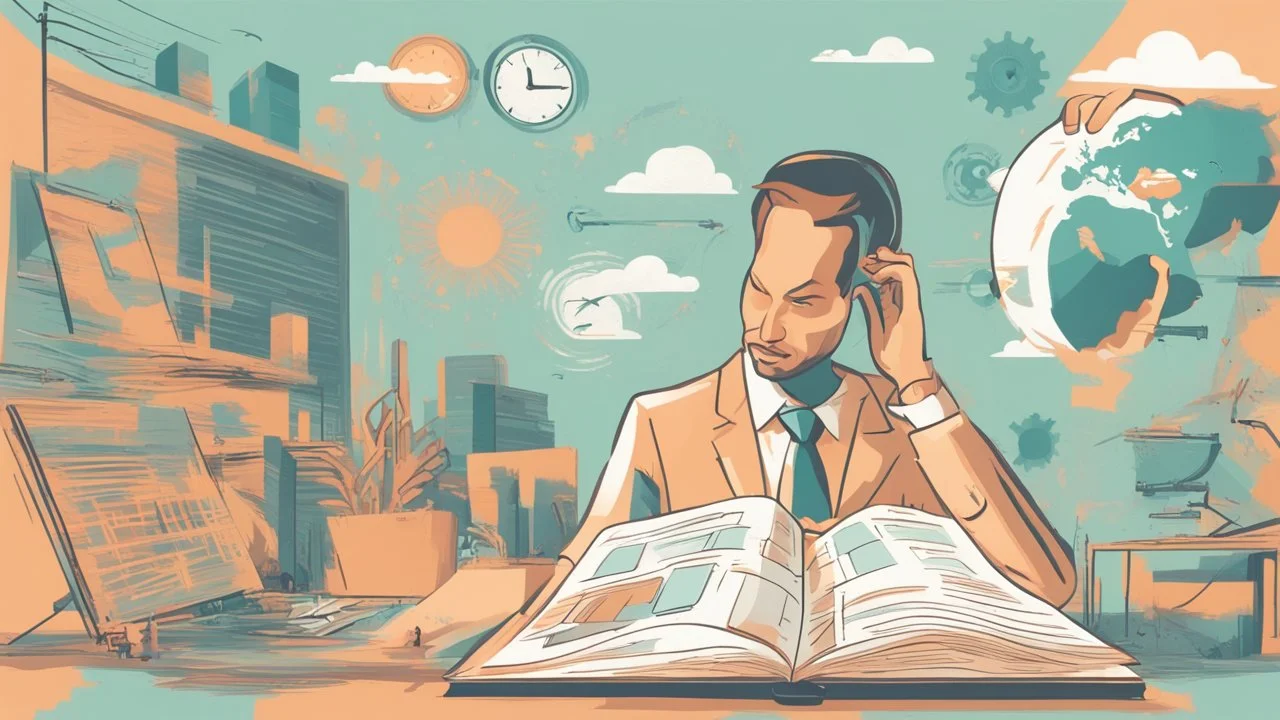 The image represents a comprehensive guide providing strategies and tips for building a successful business and achieving success in the field of entrepreneurship. It includes information on planning, resource management, business development, sustainability, and how to deal with challenges and difficulties throughout the journey.