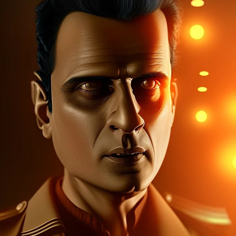 Indian actor Manoj bajpayee, Cartographic, Circuitry, Golden Hour, Closeup-View, 16k, Lumen Global Illumination, Diffraction Grading