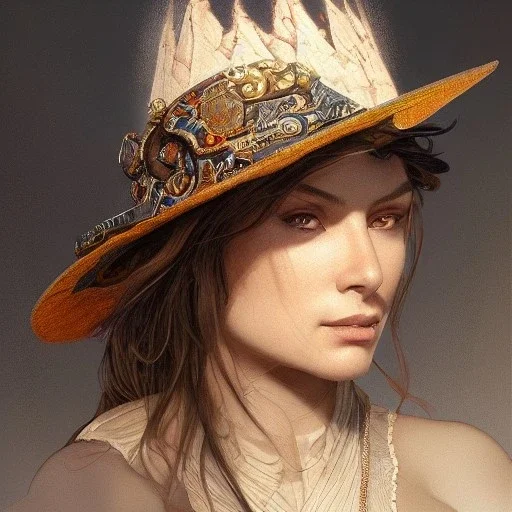 portrait,"Insanely detailed photograph of a western mustachioed crossbowman", charo detailed, sequenced Sombrero, detailed D20 flair, digital painting, artstation, concept art, smooth, sharp focus, illustration, art by artgerm and greg rutkowski and alphonse mucha, 8 k,fantasy, unreal engine