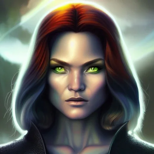 ultra detailed portrait of beautiful Xmen Rogue , extremely detailed digital painting, extremely detailed face,crystal clear eyes, in the style of robert e howard and pablo oliveira and Ken Kelley and Keith Parkinson ,mystical colors,perfectly centered image, perfect composition, rim light, beautiful lighting,8k, stunning scene, raytracing