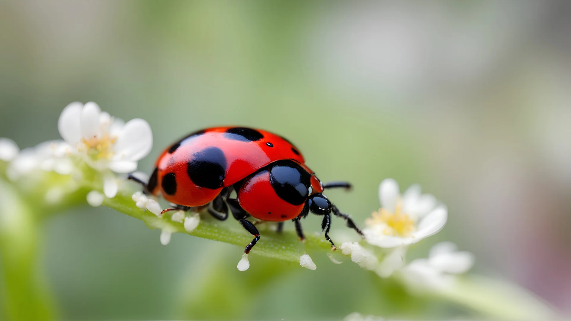 a ladybug on a spring day