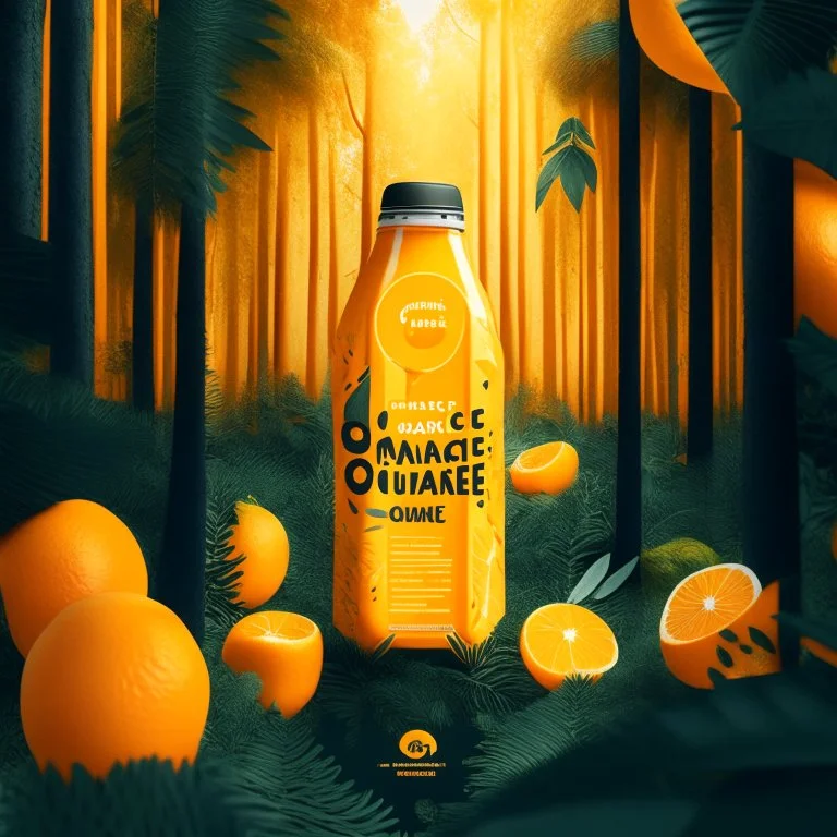 Social Media Design for a For orange juice in the orange forest