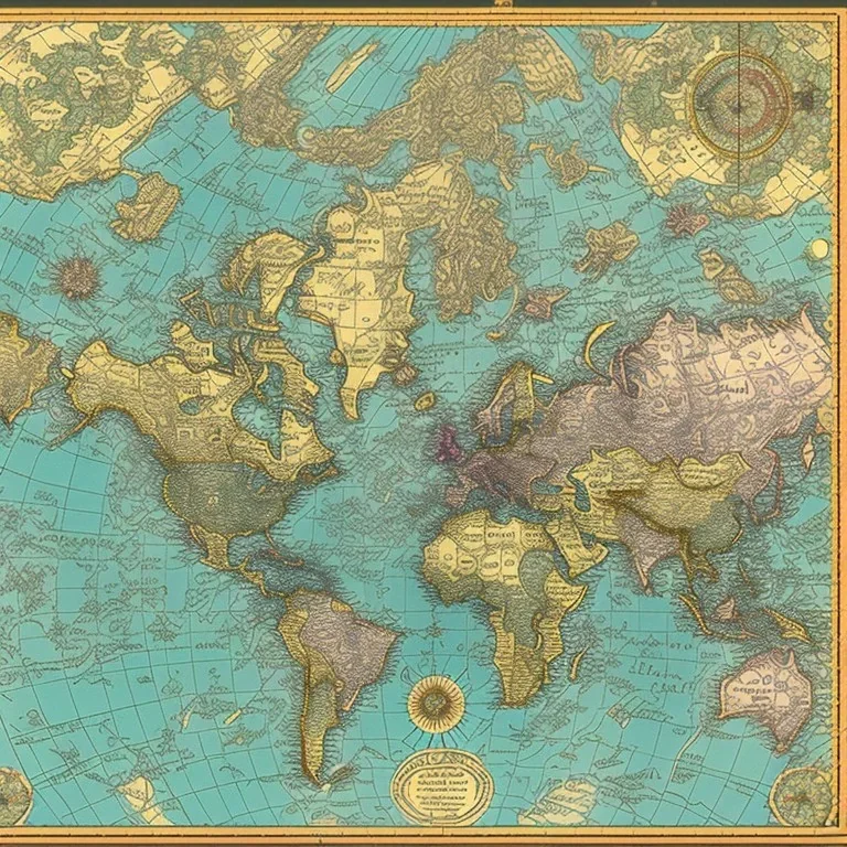 Parallel world map