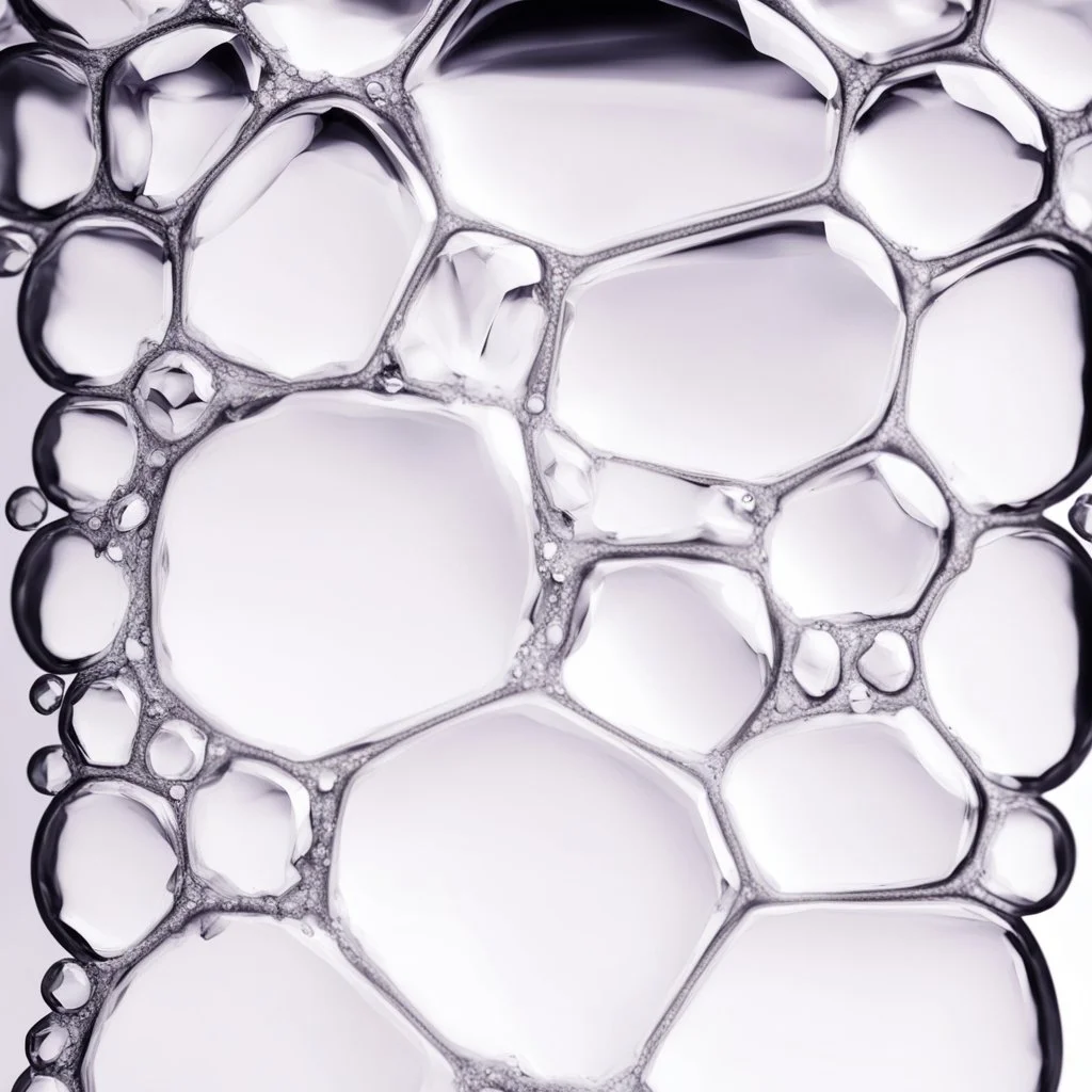 a drop of honey in the form of facets scattered on a white background