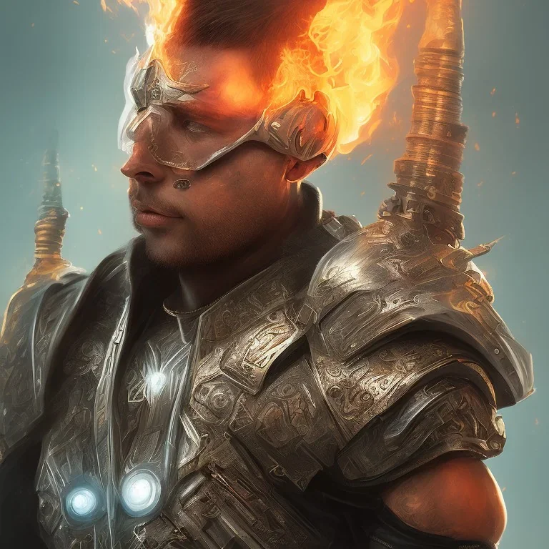 Fireboy as kilmonger, realistic, futuristic, heroic