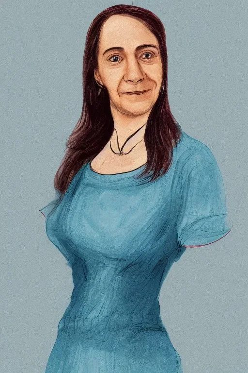 Portrait lady, full body shot, full-color long shot ScienceAcademia