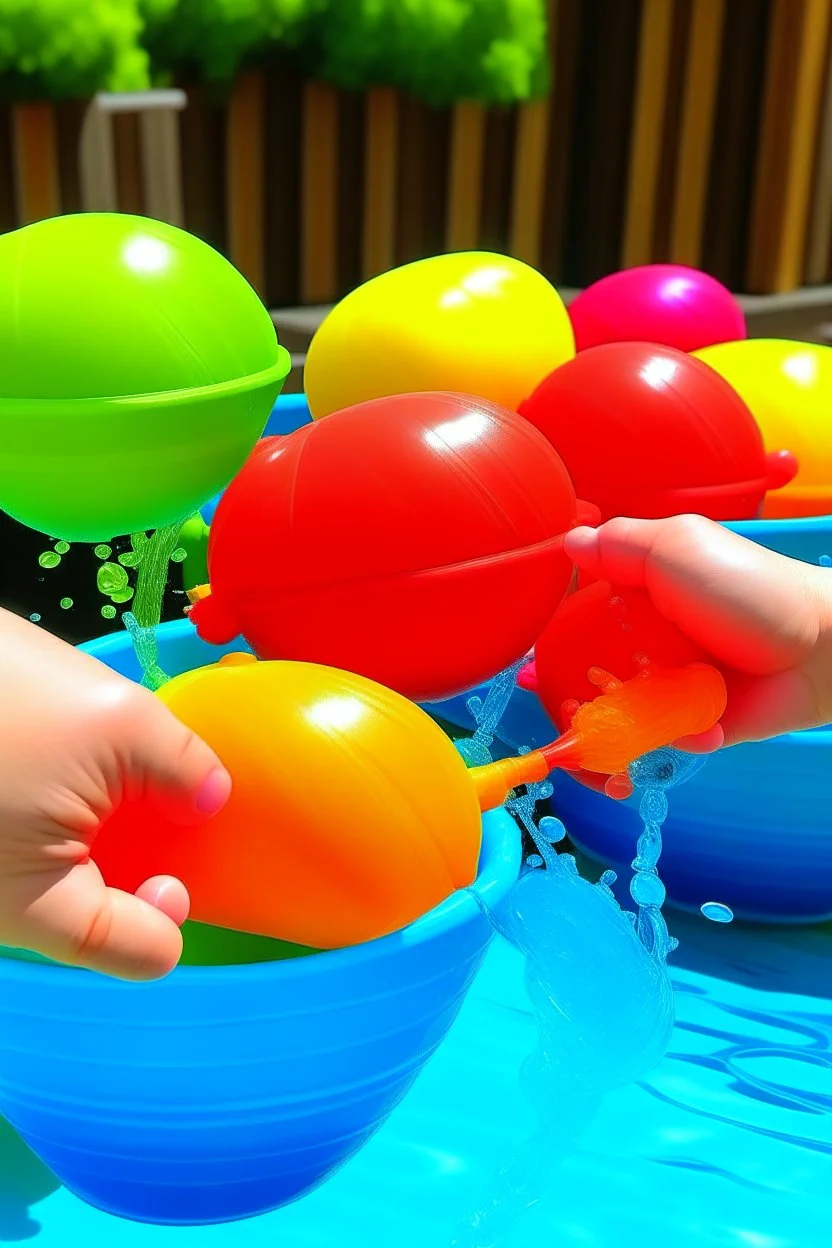 Chili fill water balloons