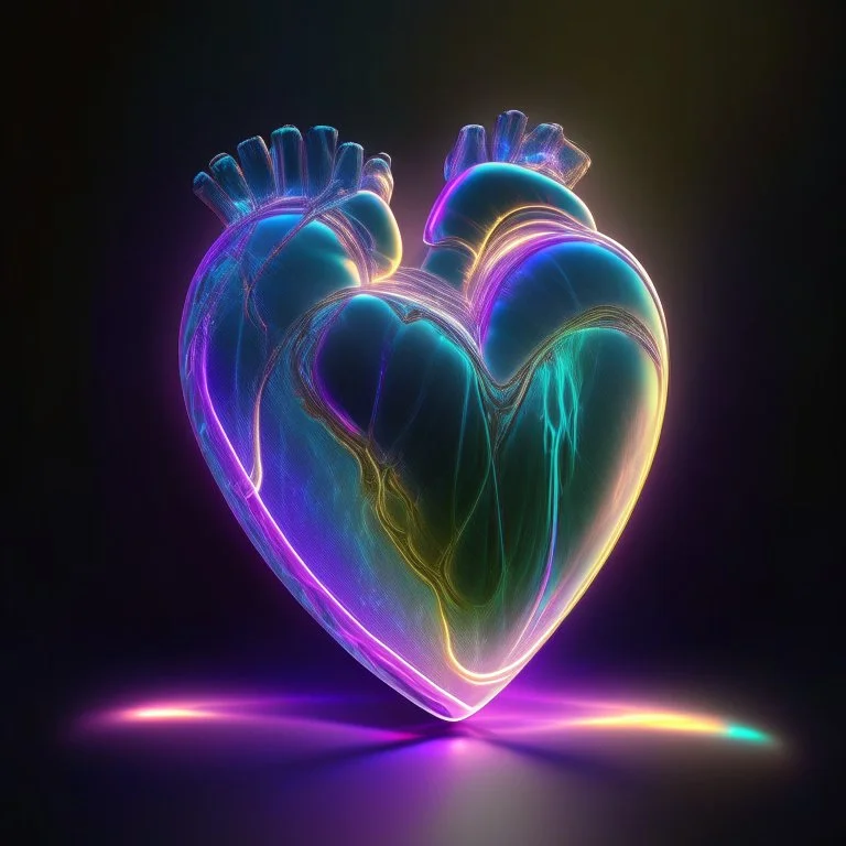 iridescent electric heart