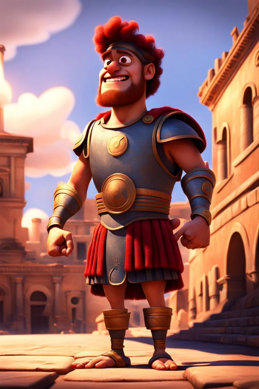 Roman centurio, pixar style