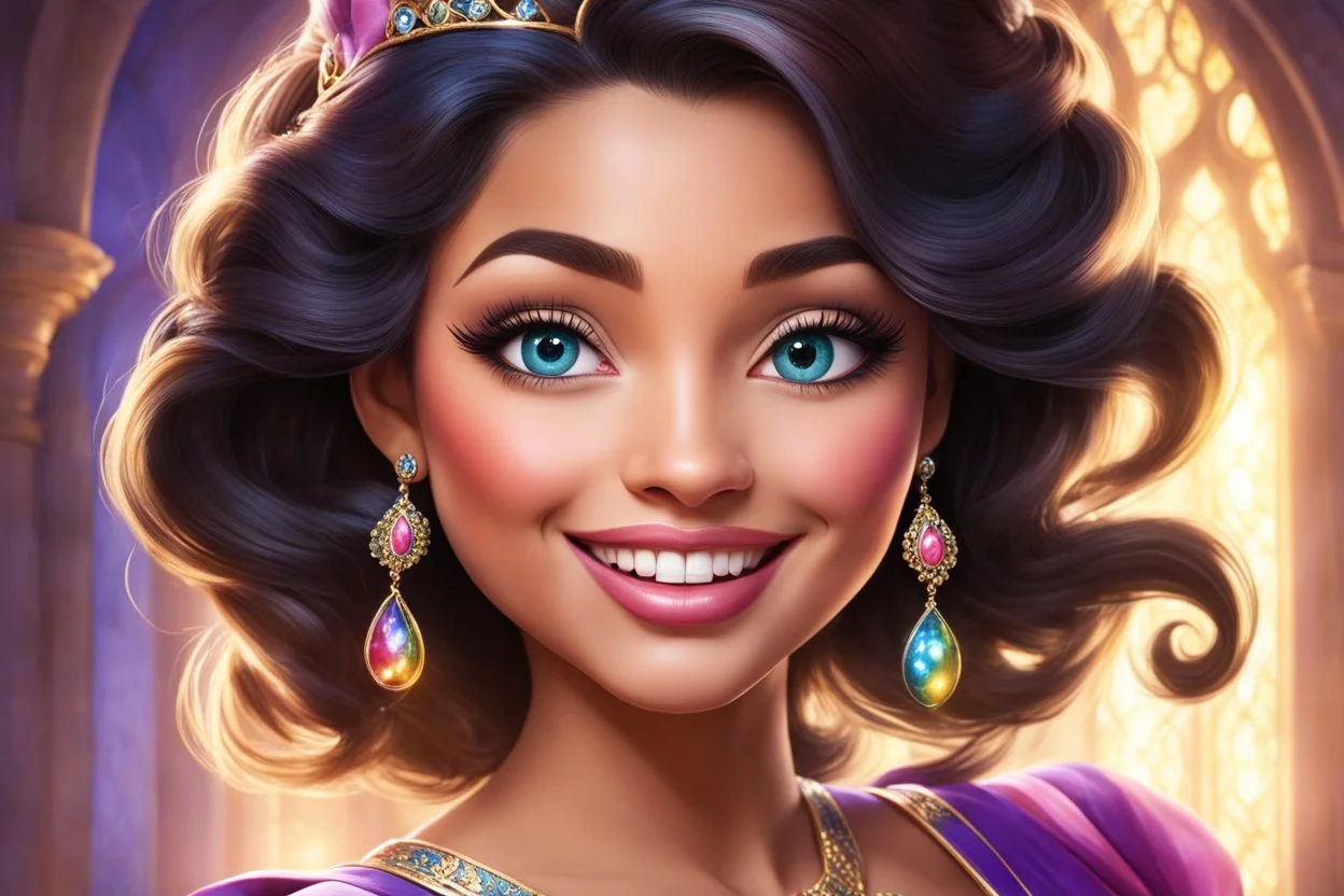 A Disney cartoon vision of beauty, with eyes bright and keen ، A smile that can charm, a teacher, a queen. But her lessons laced with a venomous tongue, A beauty deceiving, a melody unsung.