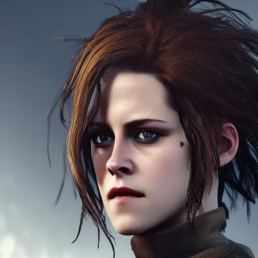 Kristen Stewart steam punk character very detailed cinematic unreal engine photo realistic, dramatic lighting