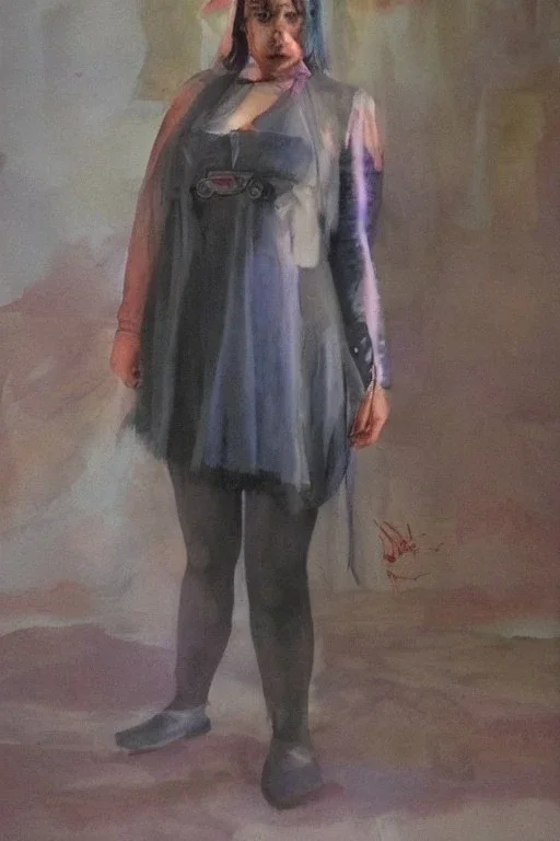 Full body portrait, painting, medium shot lady Aethergoth