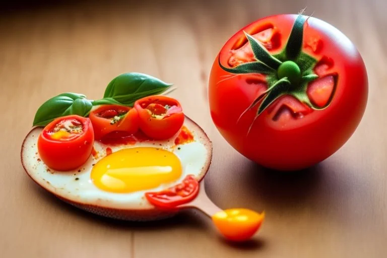 Just put an egg in a tomato and you will be amazed