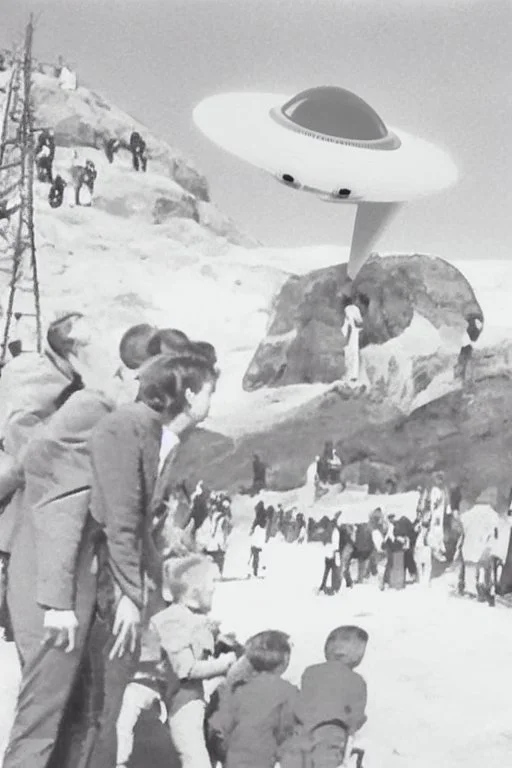 school kids see ufo 1966 in color