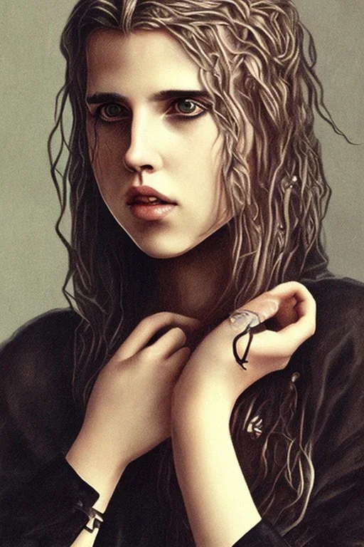 Danish Singer MØ face, Style John Kenn Mortensen,