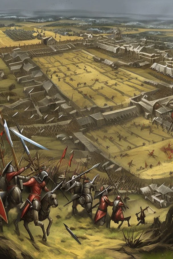 a blooded medieval battle field