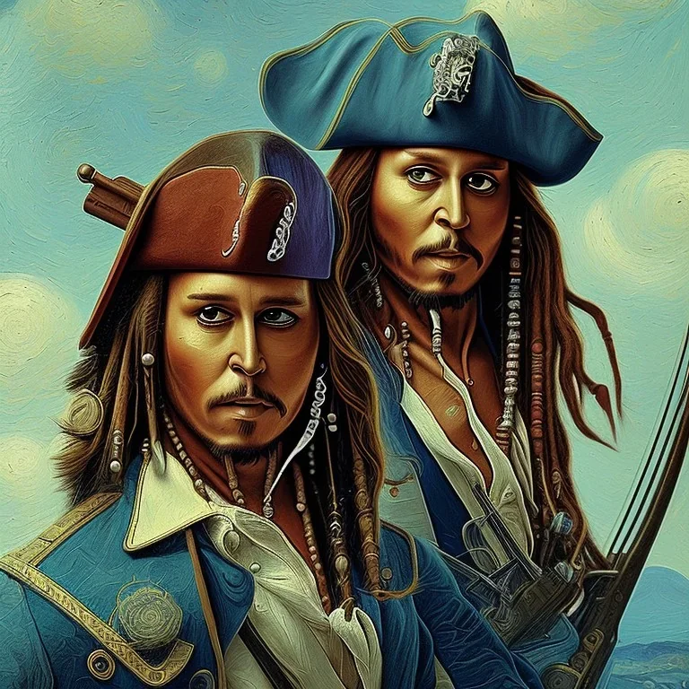 Captain Jack Sparrow, Van Gogh, Da Vinci