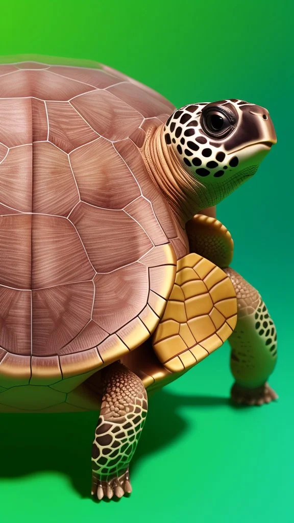 3D Turtle , sticker logo on white background, top view, symmetric vertically, intricated detailed, 3D, Unreal Engine, Octane Render, modern, vivid colours, photorealistic, fractals, on white background