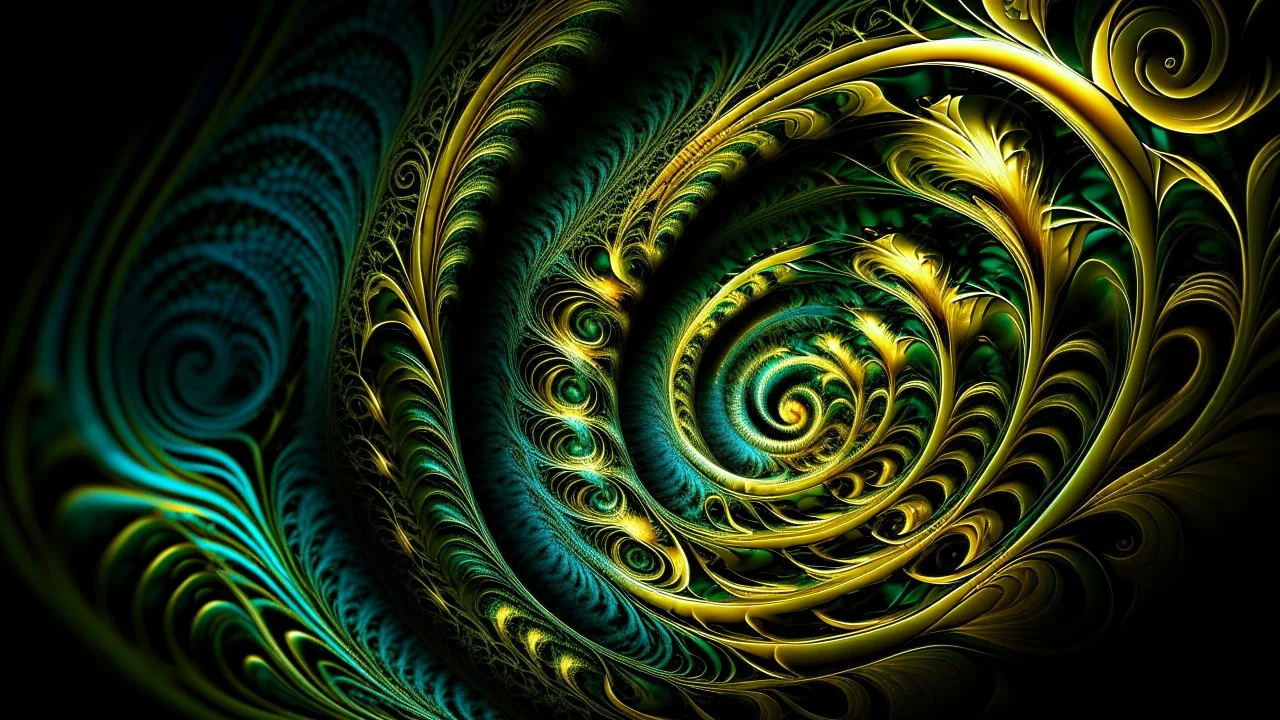 Fractal art. Spiral