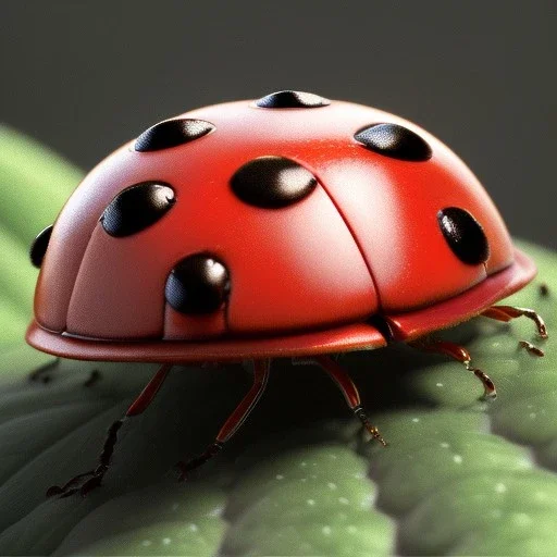 Ladybug on nature, ultra realistic, ultra highly detailed, shiny, smooth, studio quality, octane render, ambient lighting, polaroid,--ar 1:1 --v4