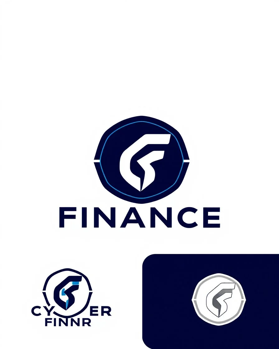 Cyber Finance logo Simple, easy and beautiful logo