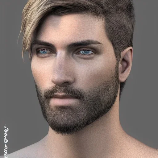 Portrite,d&d,Male dryid,realistic,intricate hair,detailed arnor