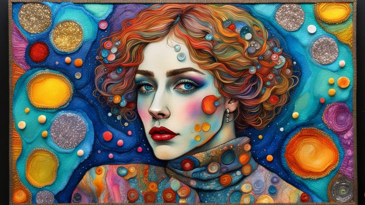 maryland lady woman;alcohol inks, chalks, oil pant, glitter, mixed media;made of a fresh color that has been cut open, photo-realistic techniques; full screen ; Free will is a colorful herring; Klimt; Hundertwasser; controversial; stupendous; transcendent; stylish embroidered patch featuring idiotprojketet ; neuron;watching dandelion seeds in the wind,