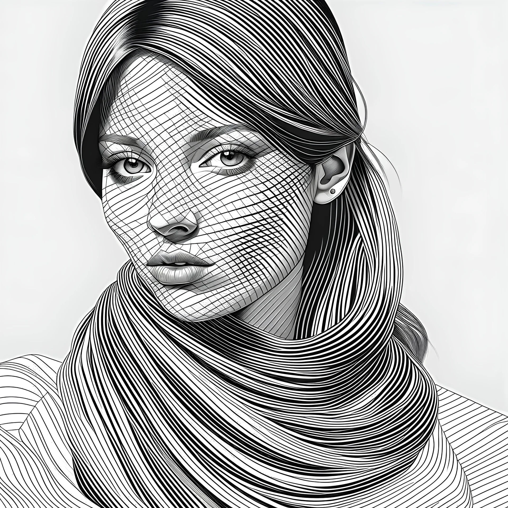 Asimetric largest line , hyperrealistic, infinite texture, pattern realistic, fashion, flat, 2d, full page,