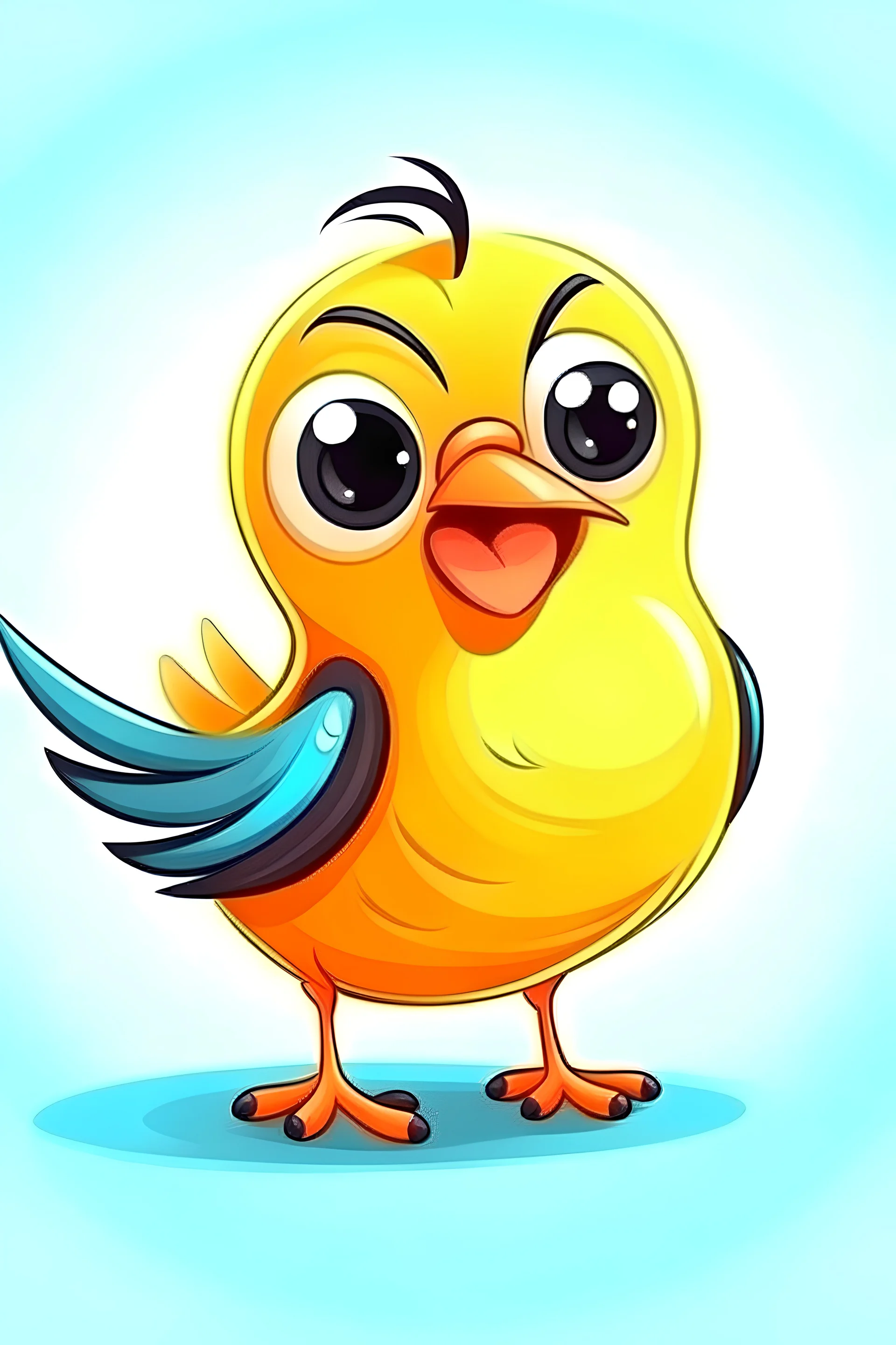 cartoon bird is very funny