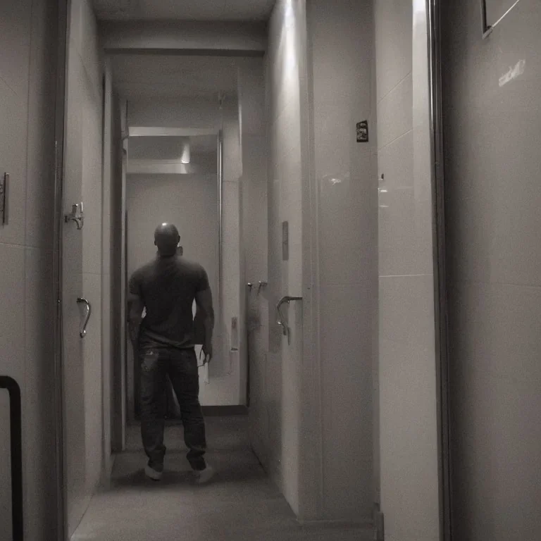 joe rogan lost in a hallway of toilets