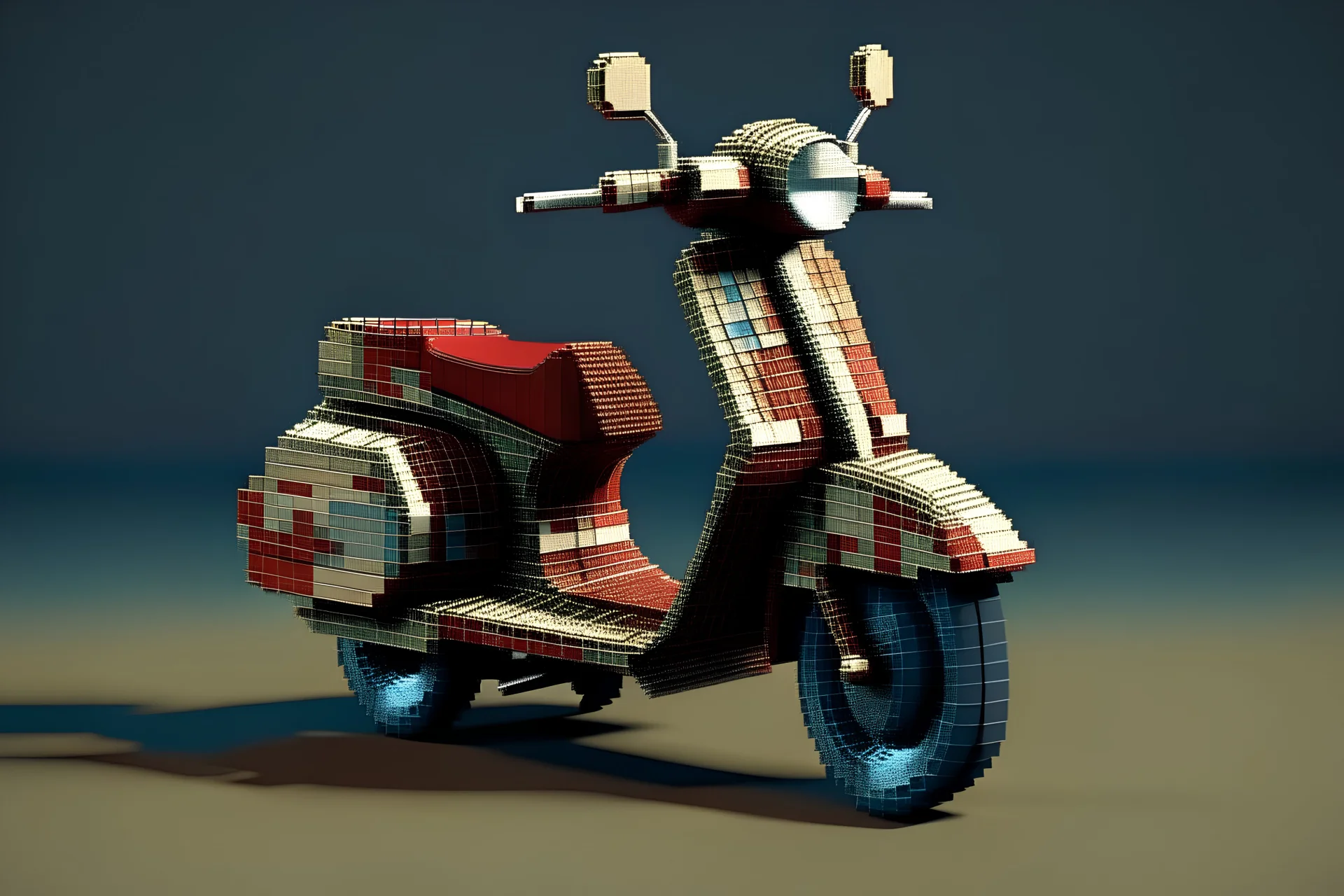 3-D.PIXELLATED.VESPA