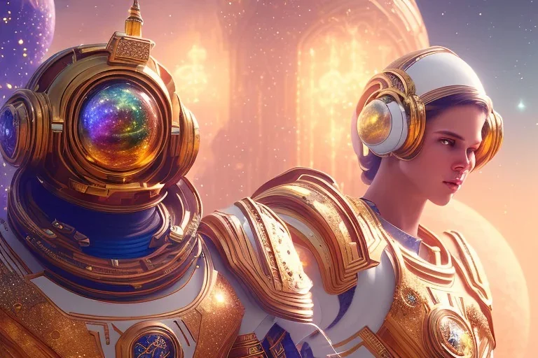  white and gold crystal cosmic and galactic ambiance, full of details, smooth, bright sunshine，soft light atmosphere, light effect，vaporwave colorful, concept art, smooth, extremely sharp detail, finely tuned detail, ultra high definition, 8 k, unreal engine 5, ultra sharp focus