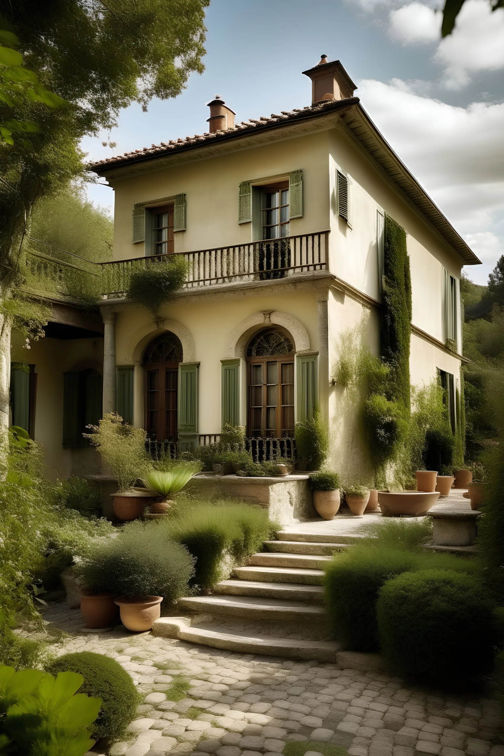 Old fashioned villa in italy