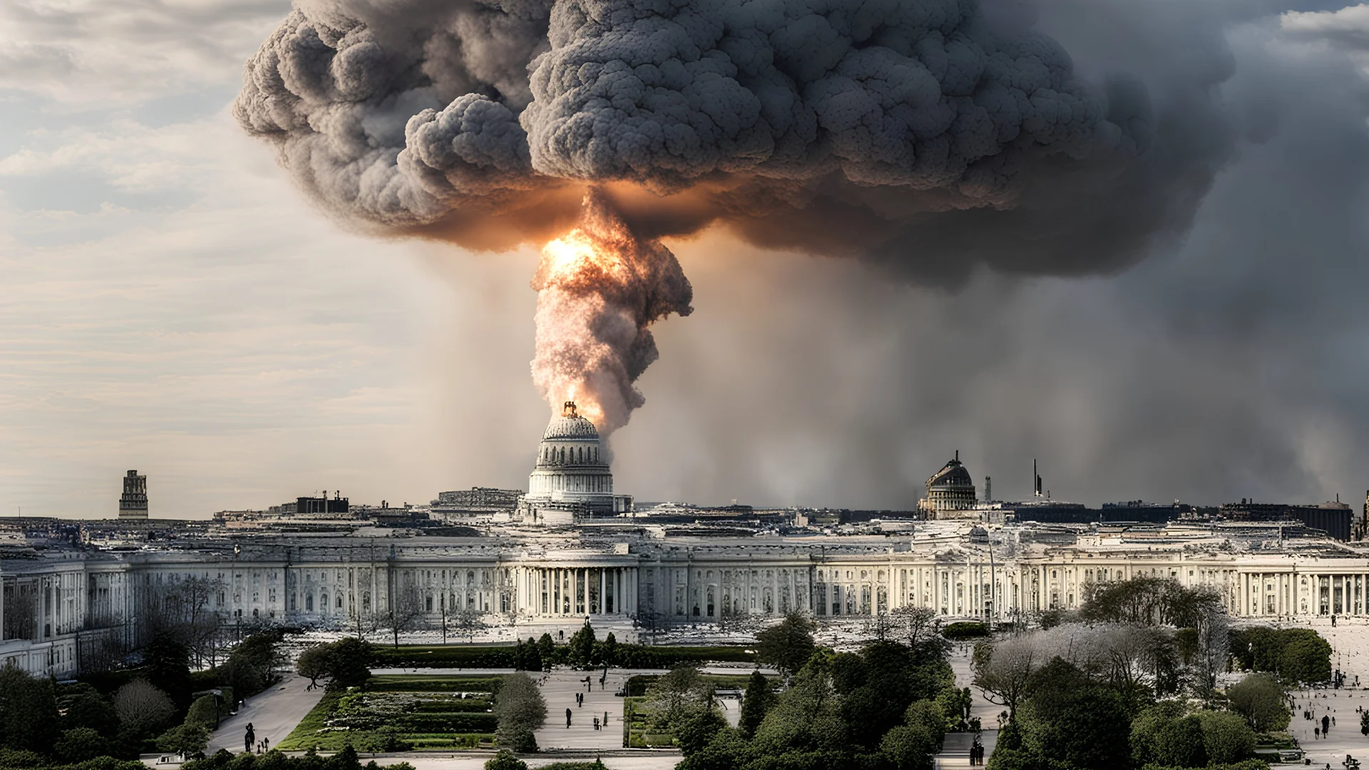 Washington D.C getting bombed