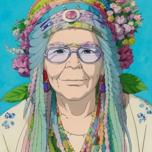 An old Hippie Janis Joplin in colorful clothes, flowers in their white hair. Faces are full of wrinkles, slight smiles, highly intricate, delicate detailed complex, vibrant colors by Laura Burch, Tom Bagshaw, water color by jean - baptiste monge, art by ivan gantschev and greg rutkowski. by sabbas apterus Nikon D850 trending on Artstation highly detailed digital painting ultra reallistic fantasy beautiful dynamic lighting hyperrealistic cinematic postprocessing concept art , beautiful eyes ,