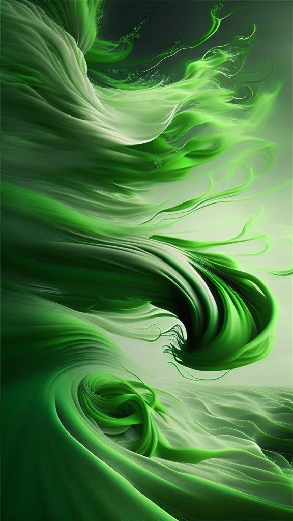 green wind flowing