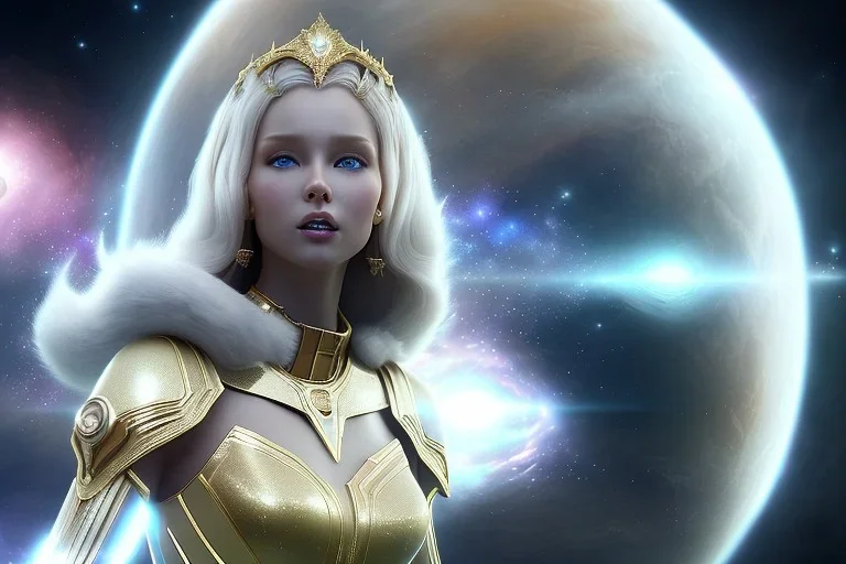  beautiful cosmic woman, nice smiling, magic glamour make up, delicate colors, beautiful glamour galactique dress, ultra sharp focus, 8k, unreal engine 5, extremely sharp detail, light effect, soft light atmosphere of a spaceship, smooth, full of details, face in front, complete vision of face and hair and body