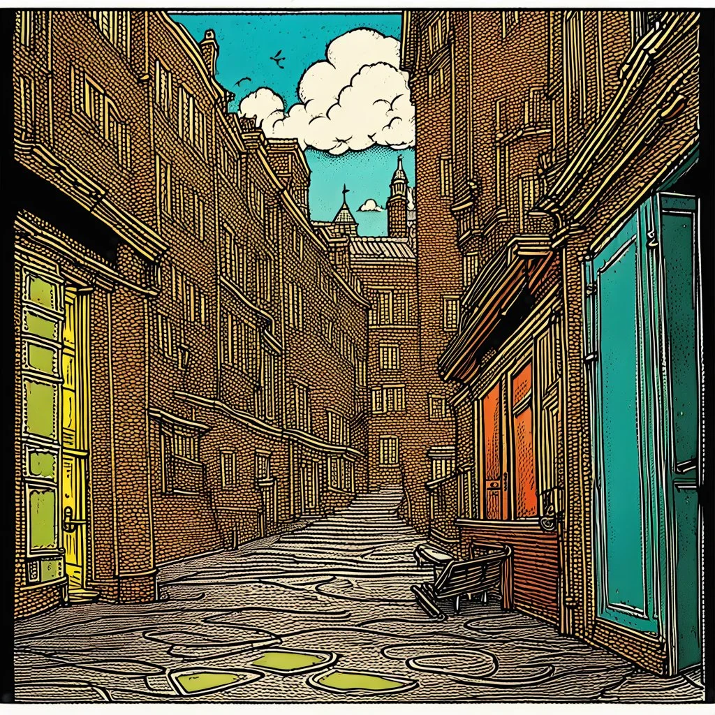 franco-belgian color comic about only struggling with a space to deflower, street art, bande dessinée, franco-belgian comic panel, masterpiece, breathtaking composition, intricate, detailed, best quality, natural beauty