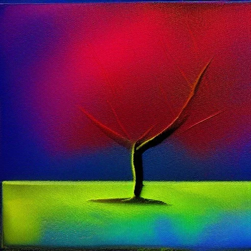 abstract landscape tree