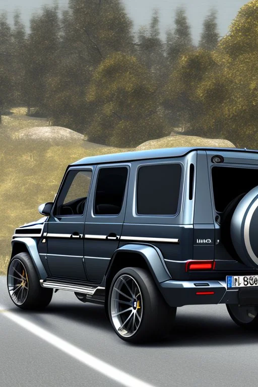 BMW G-Class musou black hyper sport, Rear View, 4K, Ultra Realistic