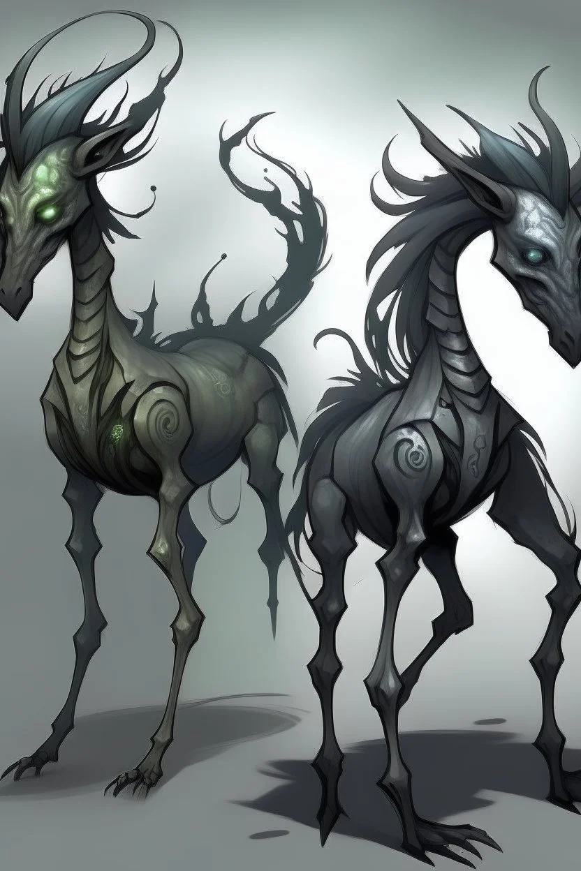 while changelings can look like anyone, they do have a true form. A changeling in their natural form looks rather like a doppelganger, with a lesser resemblance to a regular humanoid in comparison to a human, they appear faded and lacking detail or as if unfinished or vaguely depicted yet still striking. They appeared to have a gray and gauzy additional layer of skin all over their bodies. Their skin tone is pale, either white or light gray, and their hair is thin and fair, most commonly a light