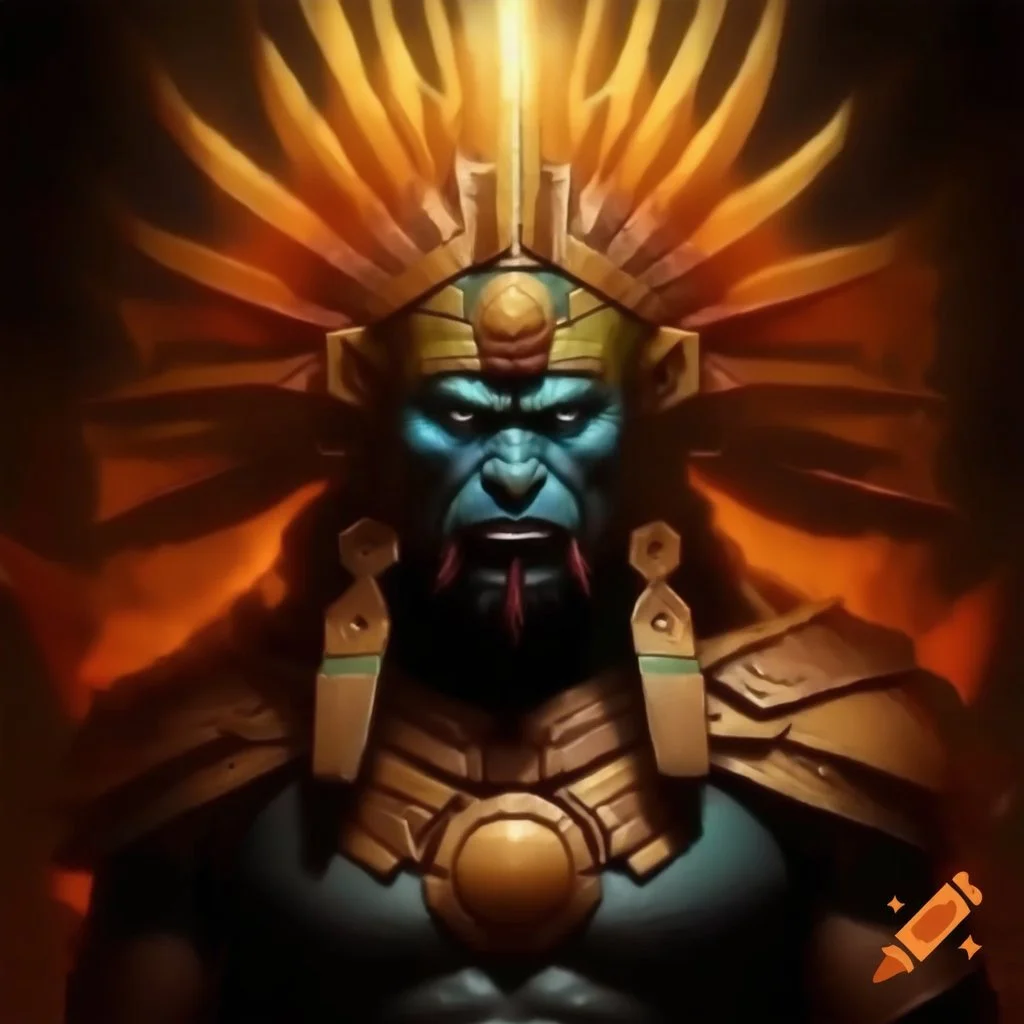 fantasy, realistic, ultra graphics, ue5, portrait, half orc, aztec