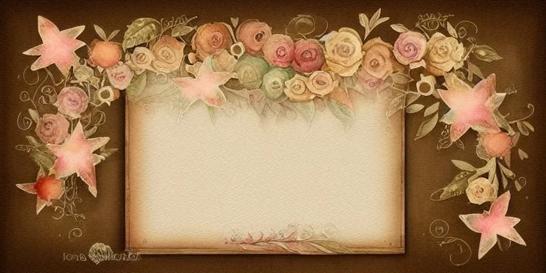 exquisite whimsical fable watercolor, delicate fable, cute, adorable, linen backdrop, warm colors, sepia tone