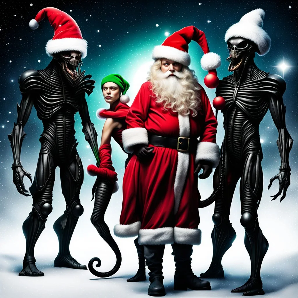 Santa Claus and his elves are xenomorphs