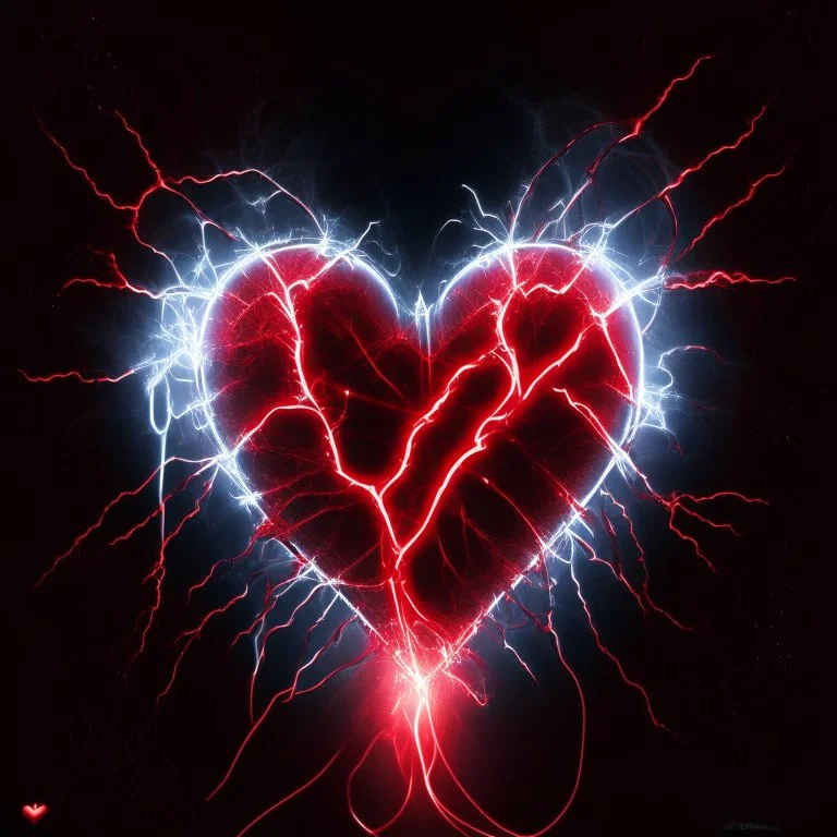 electric heart red starlight