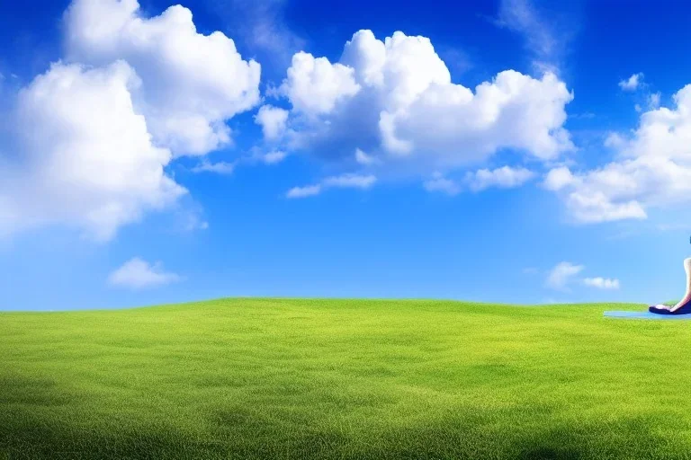 meditation, relaxing, peaceful white cloud and beautiful sky widescreen