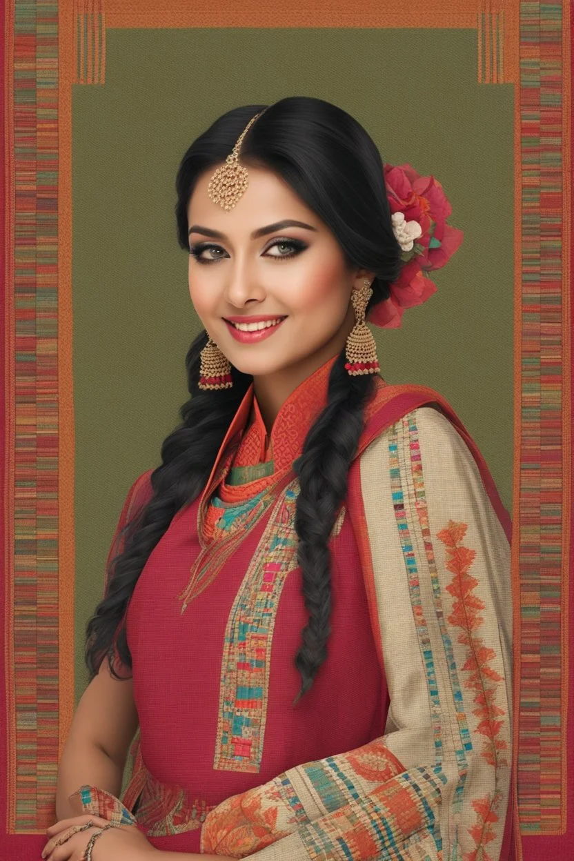 Aesthetic, 3D, Digitized, Hyper realistic, Surreal, Mesmeric, "Assamese Ethnic Tribal / Traditional Woven Women Attire" & Textile (Handloom) Industry themed Mekhela Chador (The bottom half of this distinct dress is called the 'Mekhela ', a round fit used waist downwards over a petticoat) designs, **Featured Designs:** A sophisticated socialite who effortlessly commands attention in her impeccably tailored Mekhela Sador ensembles, exuding an air of timeless elegance.**Appearance:** fictional fema